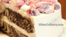 Zebra Cake with White Chocolate Frosting Recipe - by Grandma Emma